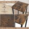 Costway 28" Bar Stools Set of 4 Backless Dining Stools with Footrest Sturdy Metal Frame